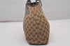 Authentic GUCCI Eclipse Shoulder Hand Bag GG Canvas Leather 120837 Brown 5787I