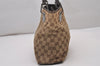 Authentic GUCCI Eclipse Shoulder Hand Bag GG Canvas Leather 120837 Brown 5787I