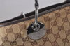 Authentic GUCCI Eclipse Shoulder Hand Bag GG Canvas Leather 120837 Brown 5787I