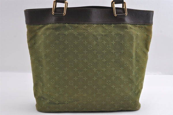 Auth Louis Vuitton Monogram Mini Lucille GM Hand Tote Bag M92681 Green LV 5788I