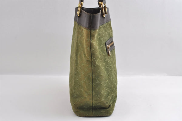 Auth Louis Vuitton Monogram Mini Lucille GM Hand Tote Bag M92681 Green LV 5788I