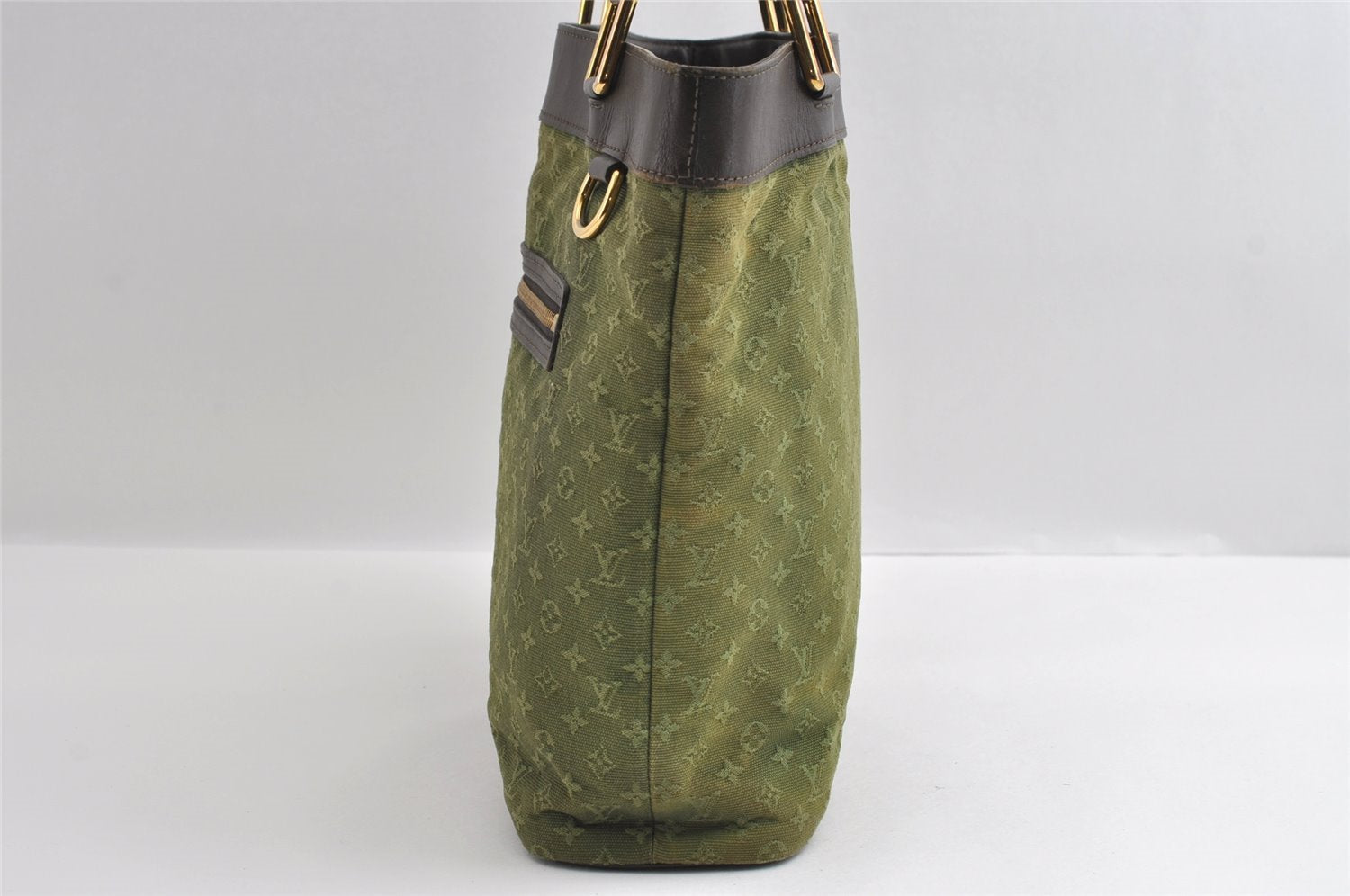 Auth Louis Vuitton Monogram Mini Lucille GM Hand Tote Bag M92681 Green LV 5788I
