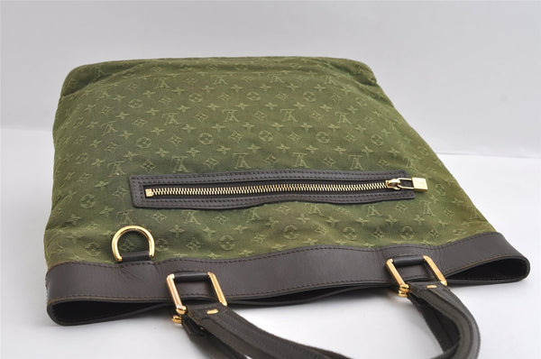 Auth Louis Vuitton Monogram Mini Lucille GM Hand Tote Bag M92681 Green LV 5788I