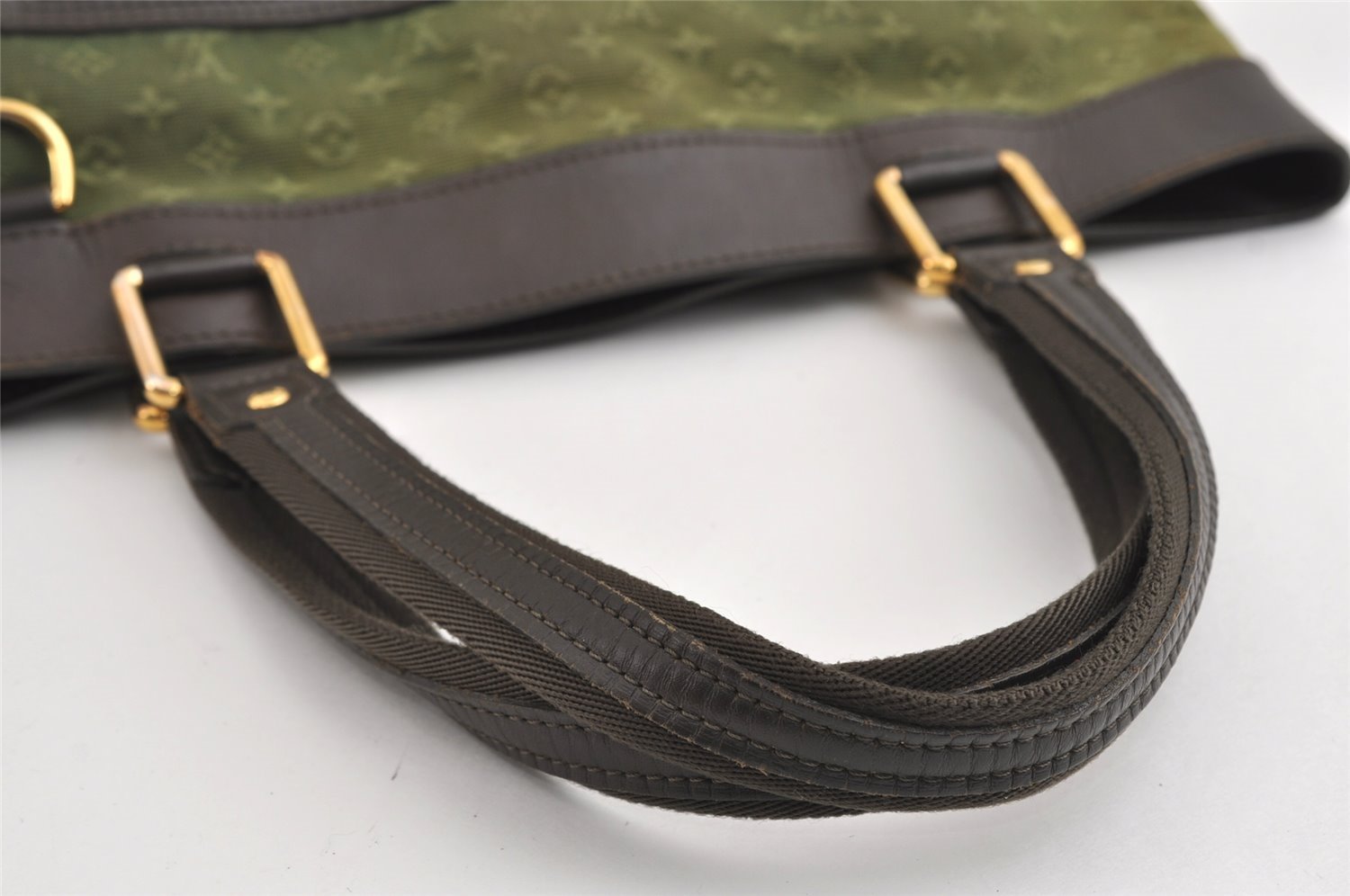 Auth Louis Vuitton Monogram Mini Lucille GM Hand Tote Bag M92681 Green LV 5788I