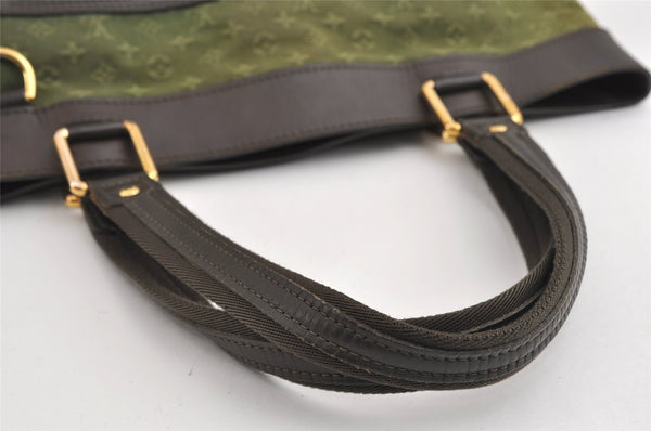 Auth Louis Vuitton Monogram Mini Lucille GM Hand Tote Bag M92681 Green LV 5788I