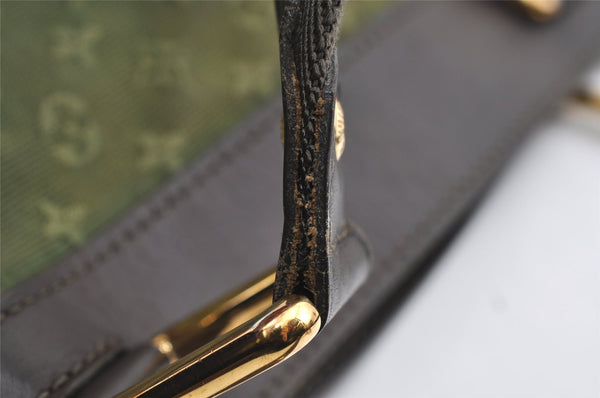 Auth Louis Vuitton Monogram Mini Lucille GM Hand Tote Bag M92681 Green LV 5788I