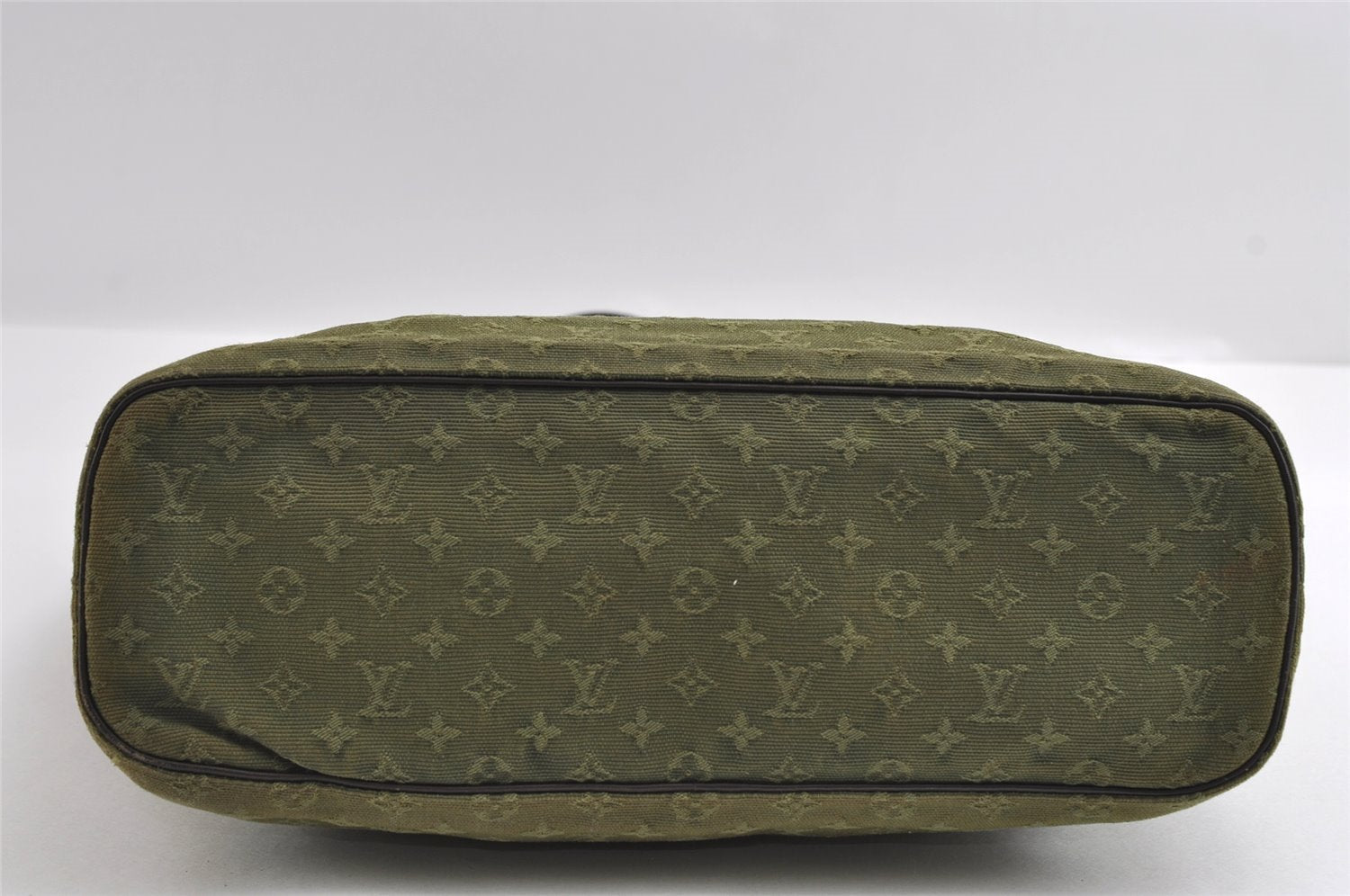 Auth Louis Vuitton Monogram Mini Lucille GM Hand Tote Bag M92681 Green LV 5788I