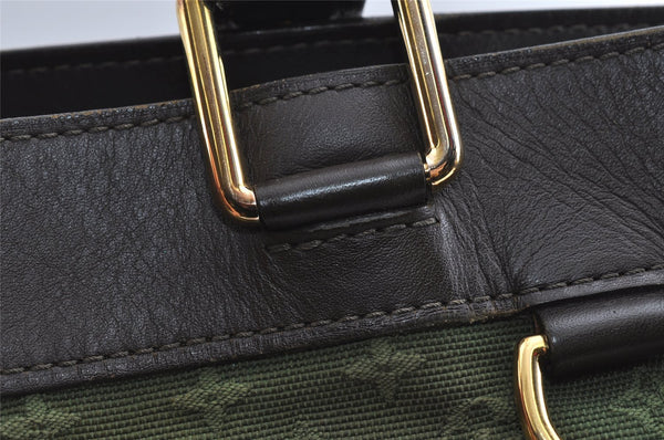 Auth Louis Vuitton Monogram Mini Lucille GM Hand Tote Bag M92681 Green LV 5788I