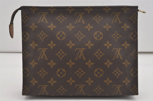 Authentic Louis Vuitton Monogram Poche Toilette 26 M47542 Cosmetics Pouch 5789I