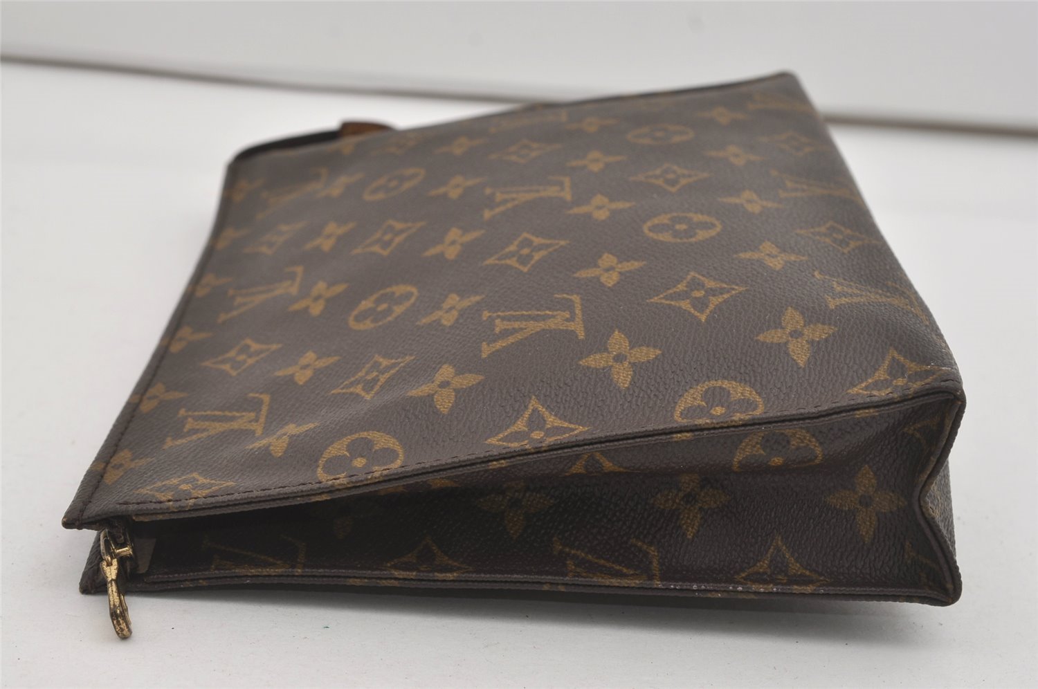 Authentic Louis Vuitton Monogram Poche Toilette 26 M47542 Cosmetics Pouch 5789I