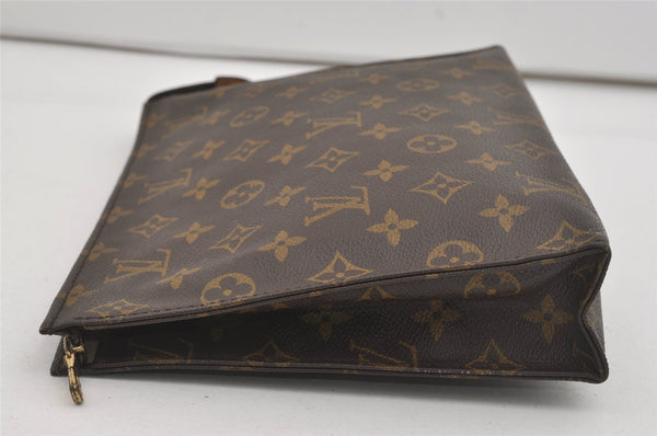 Authentic Louis Vuitton Monogram Poche Toilette 26 M47542 Cosmetics Pouch 5789I