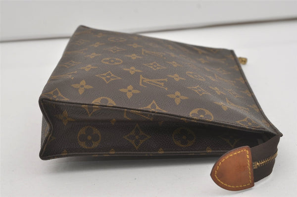 Authentic Louis Vuitton Monogram Poche Toilette 26 M47542 Cosmetics Pouch 5789I