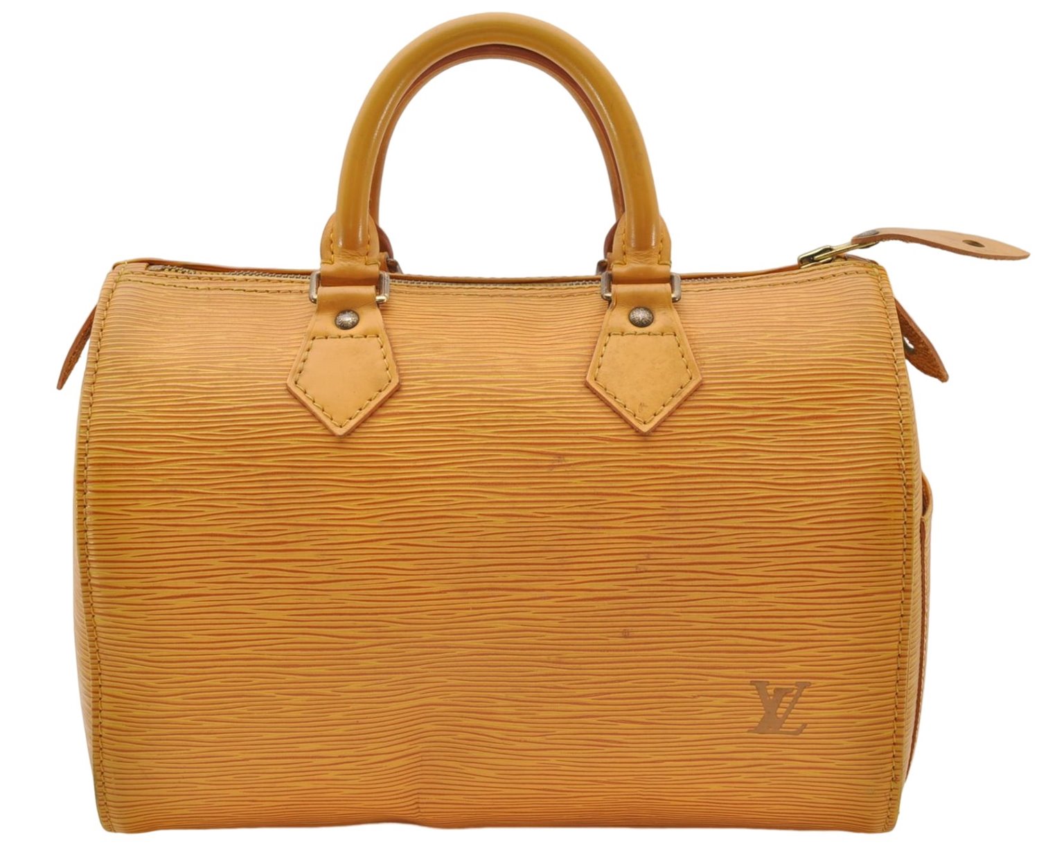 Authentic Louis Vuitton Epi Speedy 25 Hand Boston Bag Yellow M43019 LV 5790D