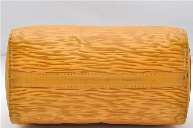 Authentic Louis Vuitton Epi Speedy 25 Hand Boston Bag Yellow M43019 LV 5790D