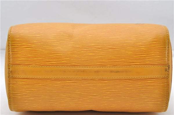 Authentic Louis Vuitton Epi Speedy 25 Hand Boston Bag Yellow M43019 LV 5790D