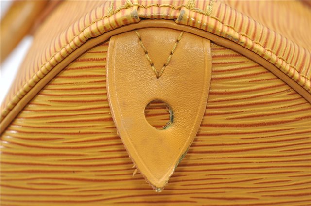 Authentic Louis Vuitton Epi Speedy 25 Hand Boston Bag Yellow M43019 LV 5790D