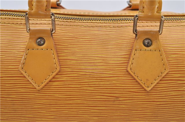 Authentic Louis Vuitton Epi Speedy 25 Hand Boston Bag Yellow M43019 LV 5790D