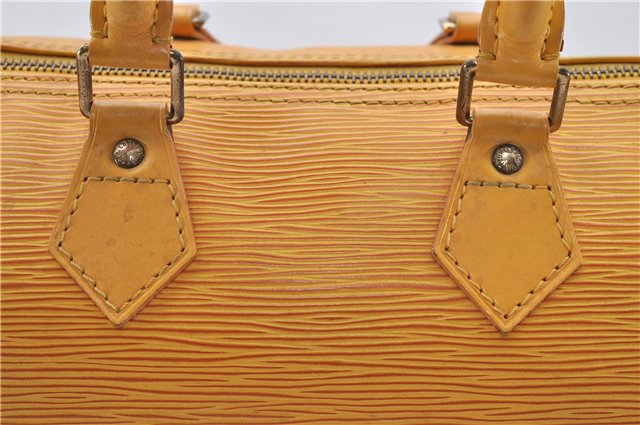Authentic Louis Vuitton Epi Speedy 25 Hand Boston Bag Yellow M43019 LV 5790D