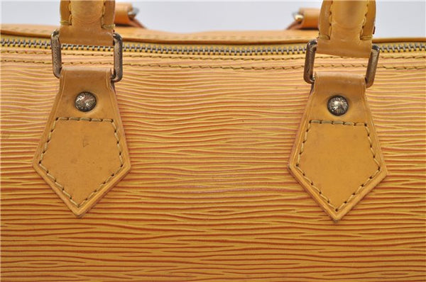 Authentic Louis Vuitton Epi Speedy 25 Hand Boston Bag Yellow M43019 LV 5790D