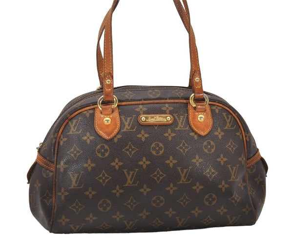 Authentic Louis Vuitton Monogram Montorgueil PM M95565 Shoulder Bag Junk 5790I