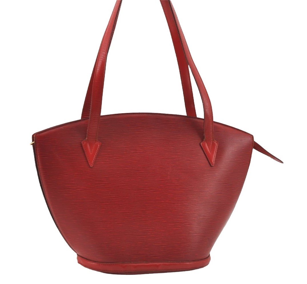 Auth Louis Vuitton Epi Saint Jacques Shopping Shoulder Bag Red M52267 LV 5791I