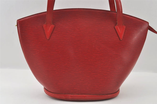 Auth Louis Vuitton Epi Saint Jacques Shopping Shoulder Bag Red M52267 LV 5791I