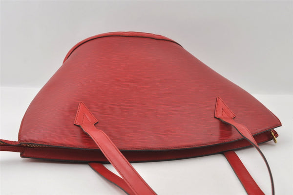 Auth Louis Vuitton Epi Saint Jacques Shopping Shoulder Bag Red M52267 LV 5791I