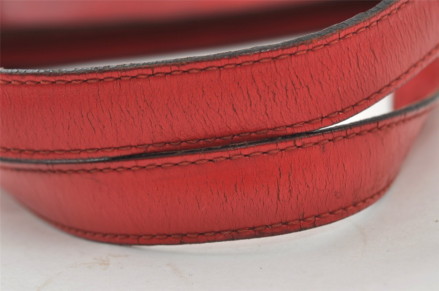 Auth Louis Vuitton Epi Saint Jacques Shopping Shoulder Bag Red M52267 LV 5791I