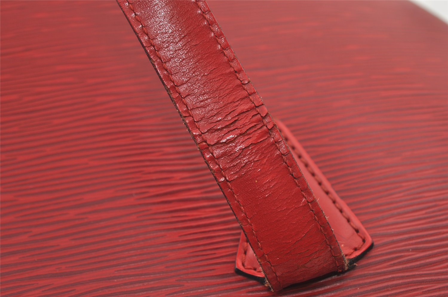 Auth Louis Vuitton Epi Saint Jacques Shopping Shoulder Bag Red M52267 LV 5791I