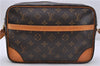 Auth Louis Vuitton Monogram Trocadero 27 Shoulder Cross Body Bag M51274 LV 5792D