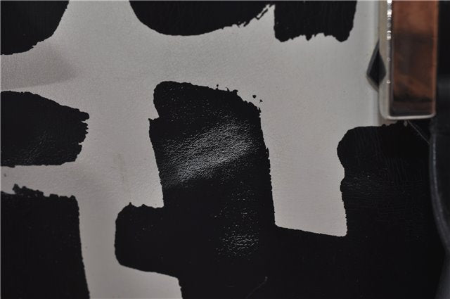 Authentic Louis Vuitton Graffiti Alma MM Hand Bag Black x White M92179 LV 5794D