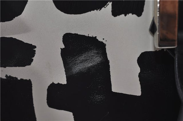 Authentic Louis Vuitton Graffiti Alma MM Hand Bag Black x White M92179 LV 5794D