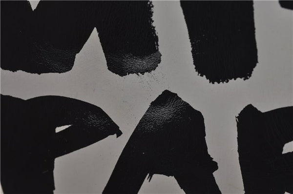 Authentic Louis Vuitton Graffiti Alma MM Hand Bag Black x White M92179 LV 5794D