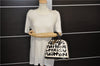 Authentic Louis Vuitton Graffiti Alma MM Hand Bag Black x White M92179 LV 5794D