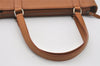 Authentic BURBERRY Vintage Leather Shoulder Tote Bag Brown 5795I