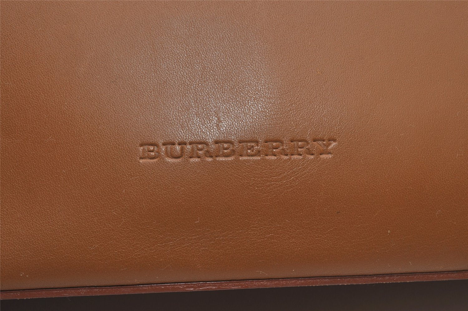 Authentic BURBERRY Vintage Leather Shoulder Tote Bag Brown 5795I