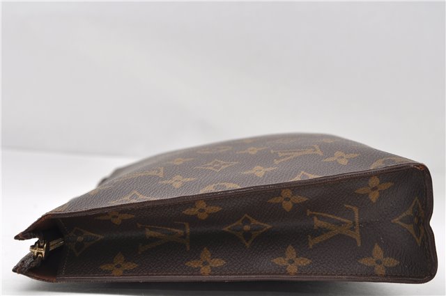 Auth Louis Vuitton Monogram Poche Toilette 26 Cosmetics Pouch Old Model 5796E