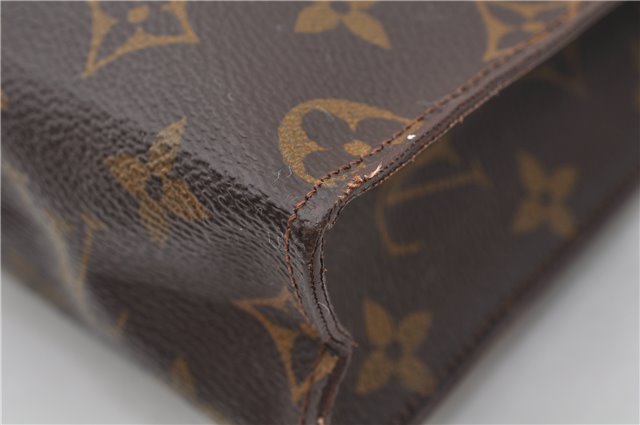 Auth Louis Vuitton Monogram Poche Toilette 26 Cosmetics Pouch Old Model 5796E