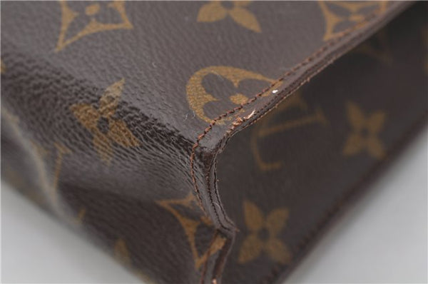 Auth Louis Vuitton Monogram Poche Toilette 26 Cosmetics Pouch Old Model 5796E