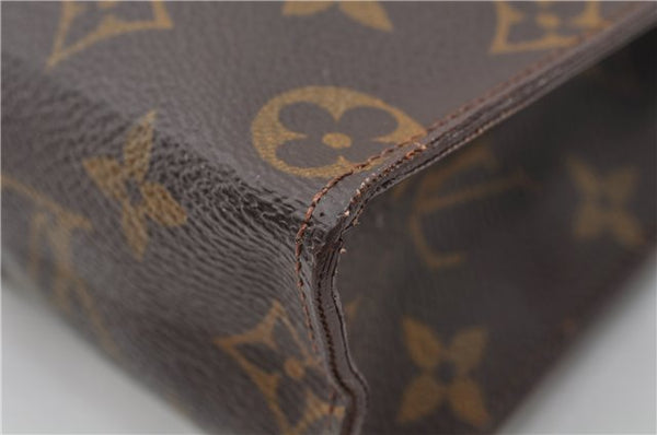 Auth Louis Vuitton Monogram Poche Toilette 26 Cosmetics Pouch Old Model 5796E