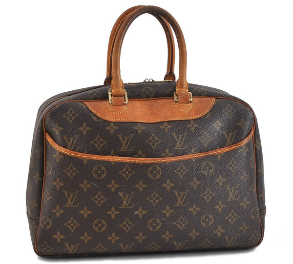 Authentic LOUIS VUITTON Monogram Deauville Hand Bag M47270 LV 5797C