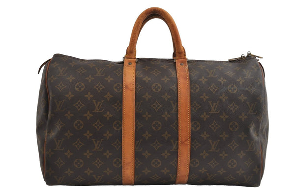 Authentic Louis Vuitton Monogram Keepall 45 Travel Boston Bag M41428 LV 5797I