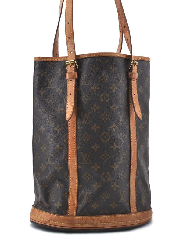 Authentic LOUIS VUITTON Monogram Bucket GM Shoulder Bag Purse M42236 LV 5798C