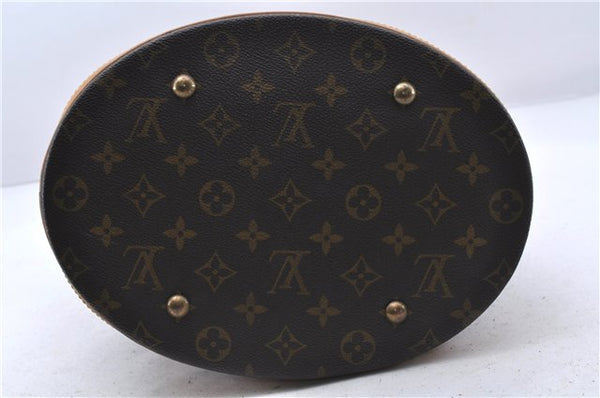 Authentic LOUIS VUITTON Monogram Bucket GM Shoulder Bag Purse M42236 LV 5798C