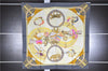 Authentic HERMES Carre 90 Scarf "circus" Silk Gray 5798F