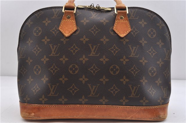 Authentic LOUIS VUITTON Monogram Alma Hand Bag Purse M51130 LV 5799C