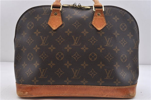 Authentic LOUIS VUITTON Monogram Alma Hand Bag Purse M51130 LV 5799C