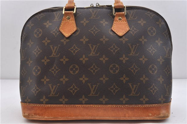 Authentic LOUIS VUITTON Monogram Alma Hand Bag Purse M51130 LV 5799C