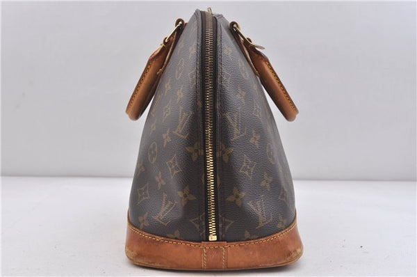 Authentic LOUIS VUITTON Monogram Alma Hand Bag Purse M51130 LV 5799C