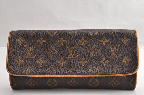 Authentic Louis Vuitton Monogram Pochette Twin GM Shoulder Bag M51852 Junk 5799I
